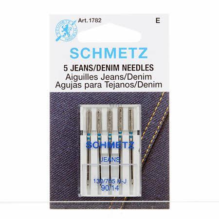 Schmetz Denim/Jeans 90/14 domestic sewing machine needles