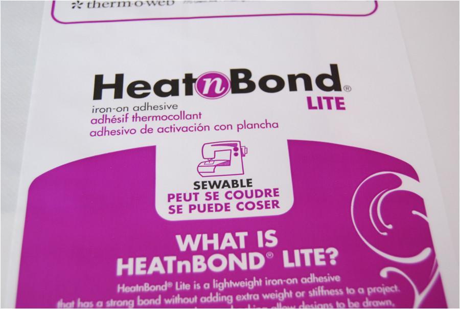 HeatNBond Lite iron on adhesive, use it for applique designs