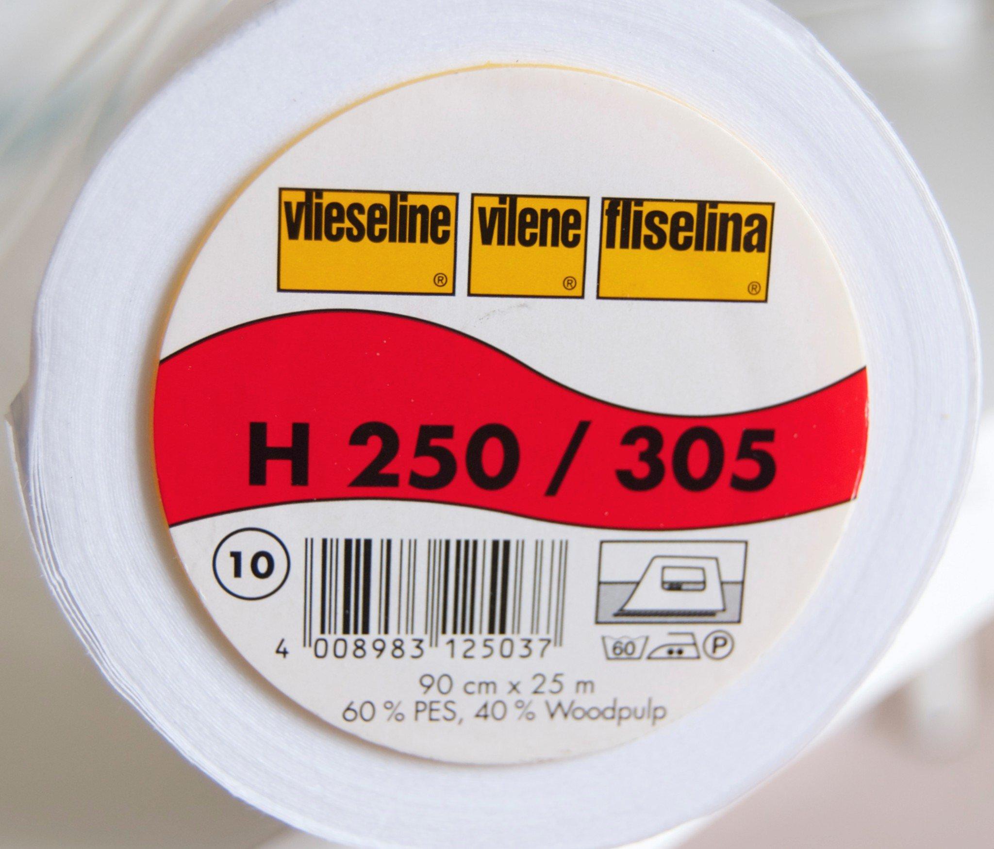 Vliseling H250/305 firm interfacing is likened to Pellon 808 Craft Fuse