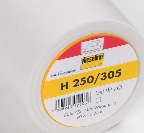 Vlieseline H250/305 Firm fusible interfacing is 90cm wide and sold by the metre