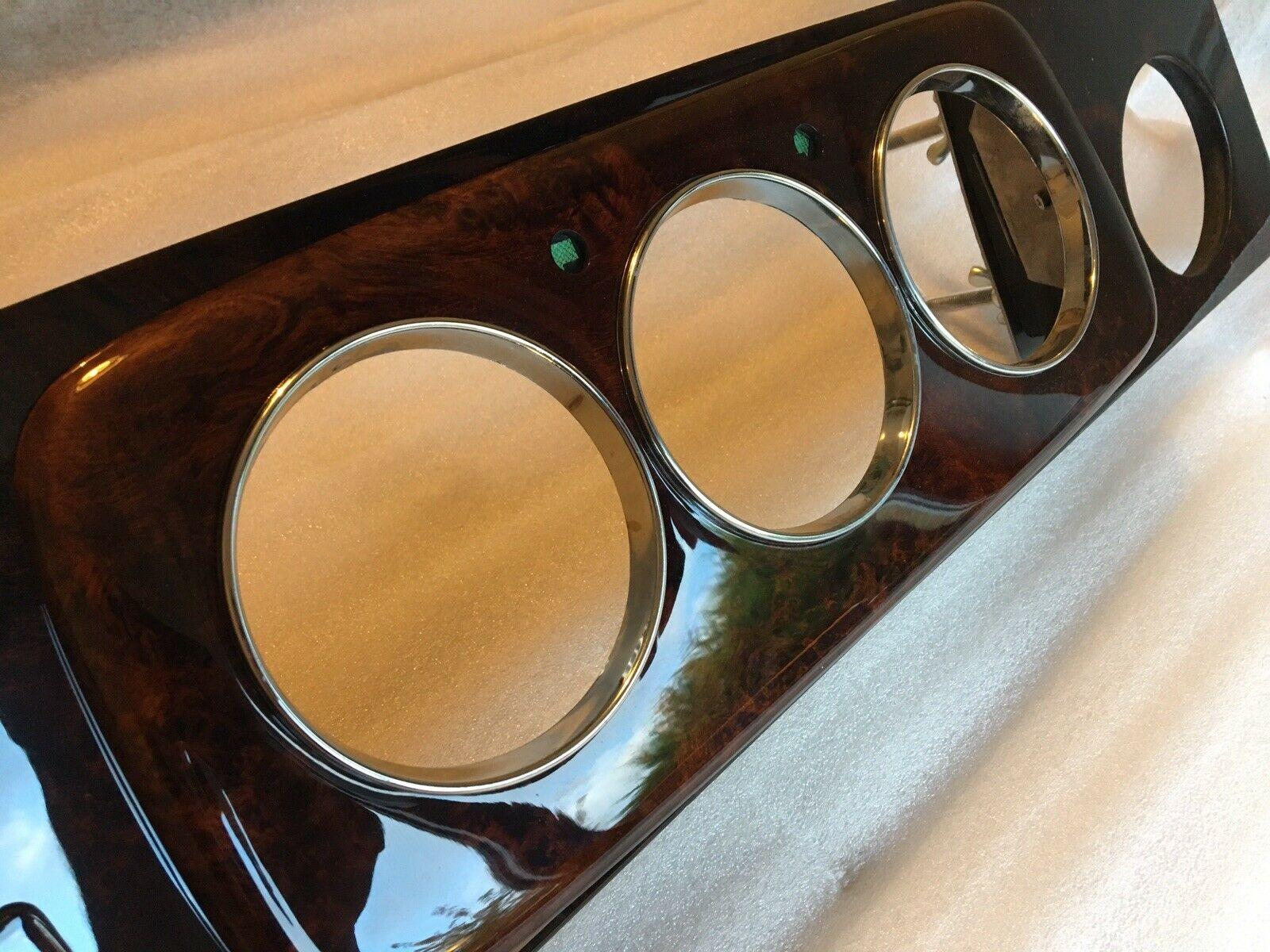 ACCParts Piano Black Classic Dash For Austin Rover Mini RHD 3 Clock Chrome Bezel