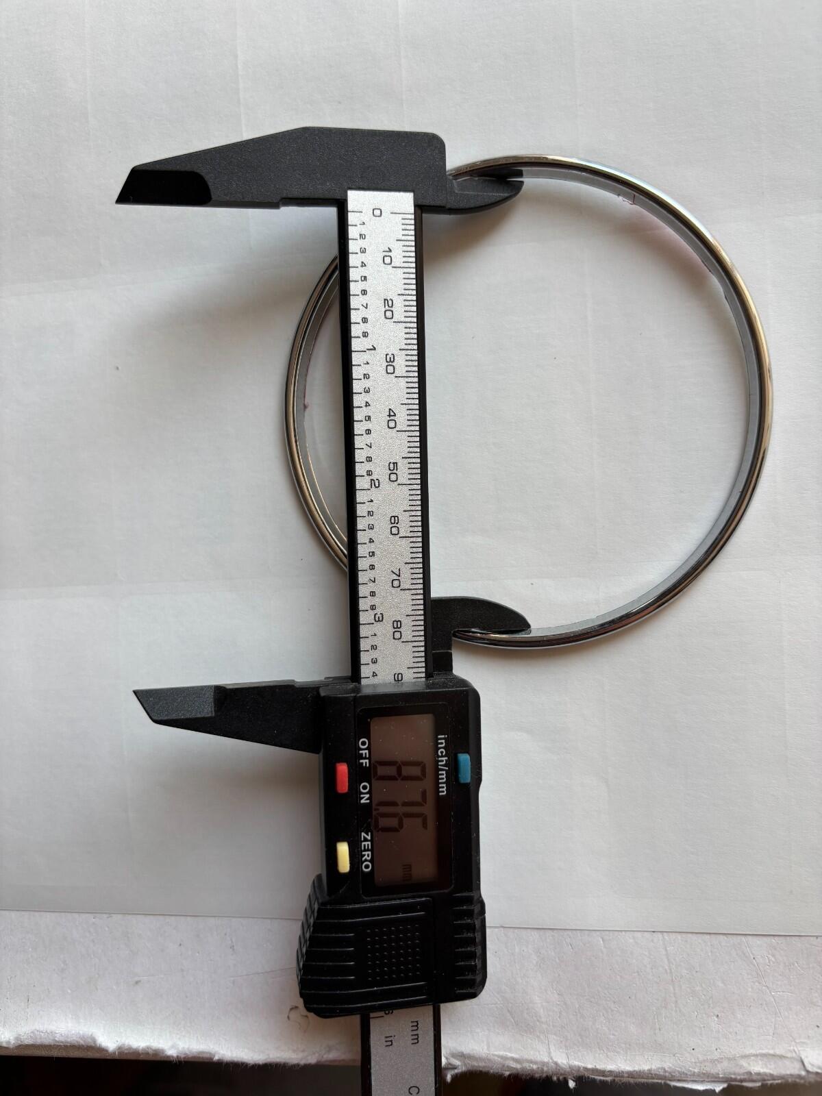 Binnacle Bezel for MPI Austin Rover Mini Dashboard Clock Cluster Chrome ...