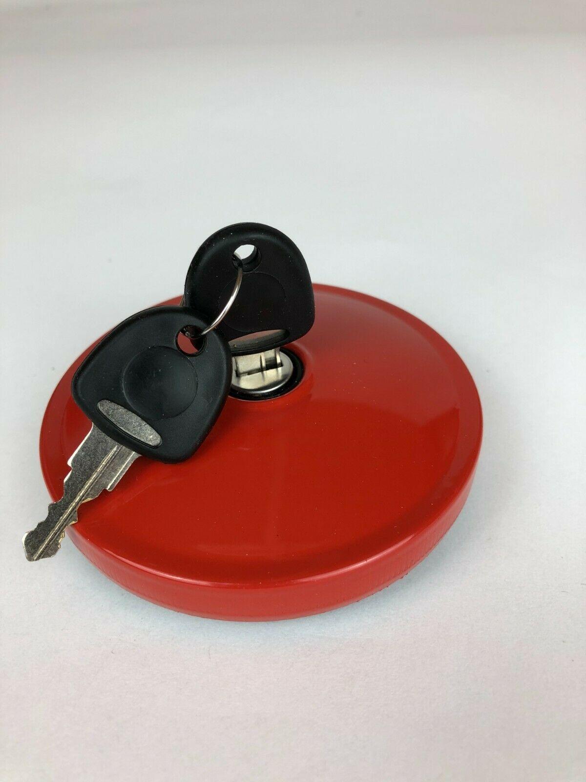 60mm Red Vented Fuel Tank Cap For John Deere Tractors – Diesel/Petrol, 2-Year Warranty By ACC Parts