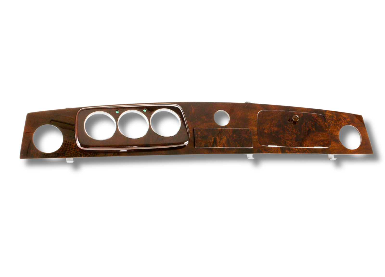 Dashboard for Austin Rover Mini , Burl Walnut Classic Dash , LHD 3+1 Chrome