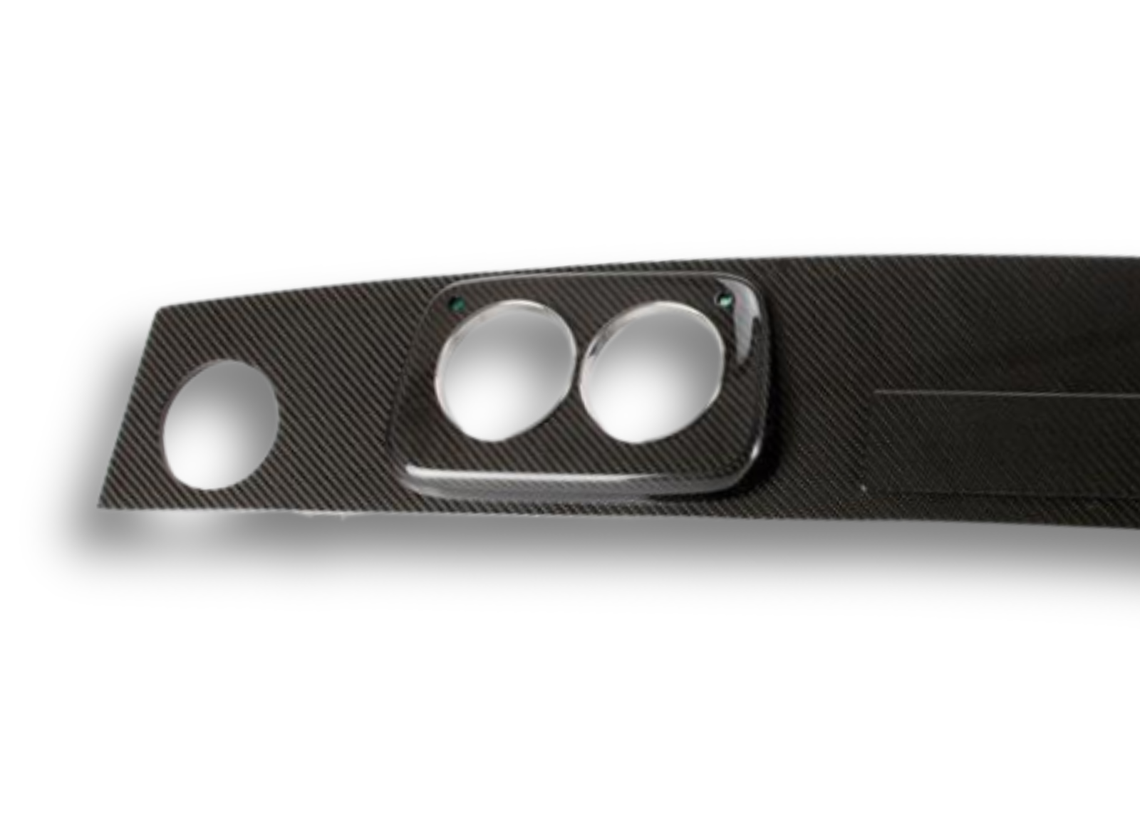 Dashboard for Austin Rover Mini , Carbon Fibre Classic Dash , LHD 2 Chrome