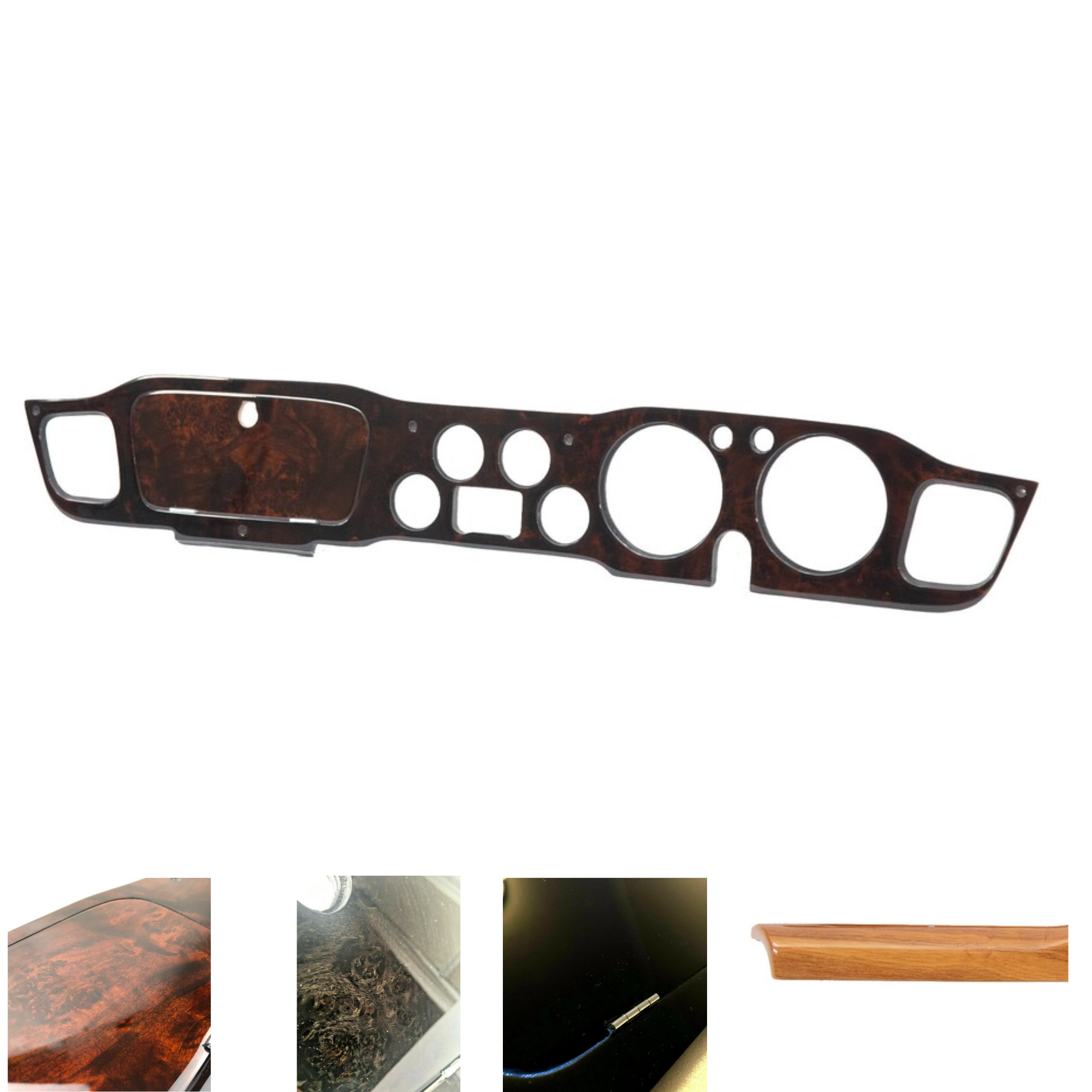 Triumph TR4A Dashboard Fascia Panel 1965-67 - Premium handmade dashboard in Burr Walnut, Elm, Carbon or Black finish - Available in RHD & LHD - Direct-fit replacement panel