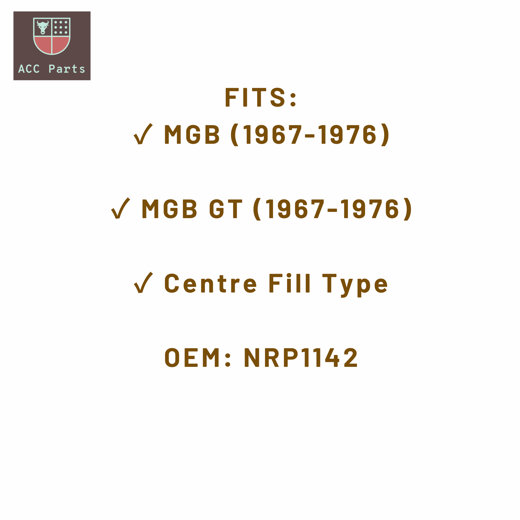 NRP1142 radiator for MGB and MGB GT showing mounting points and end tanks
