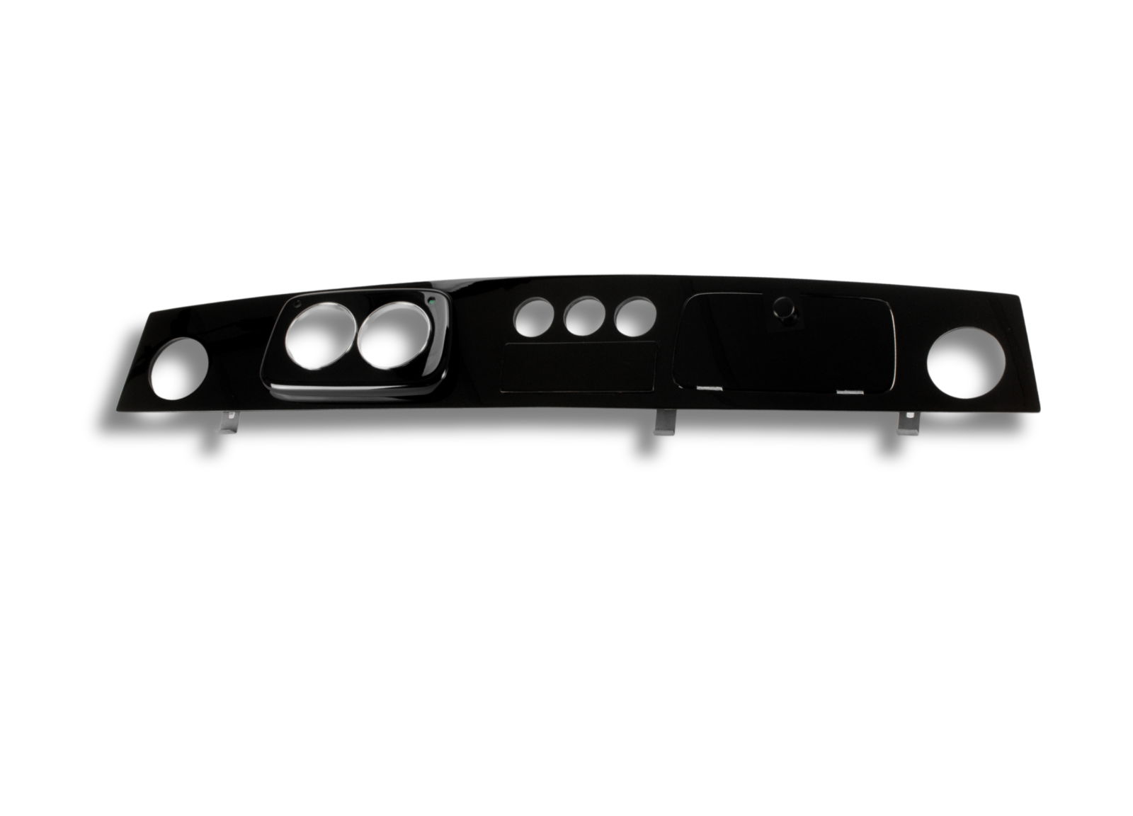 Dashboard for Austin Rover Mini , Piano Black Classic Dash , LHD 2+3 Chrome