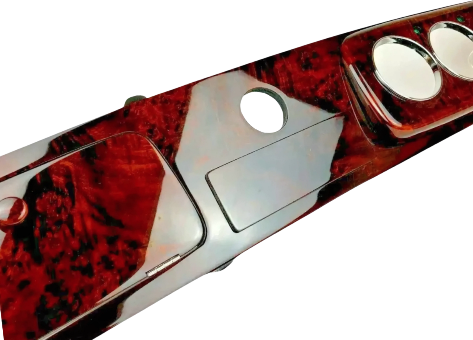 Dashboard for Austin Rover Mini , Burl Walnut Classic Dash , RHD 2+1 Chrome