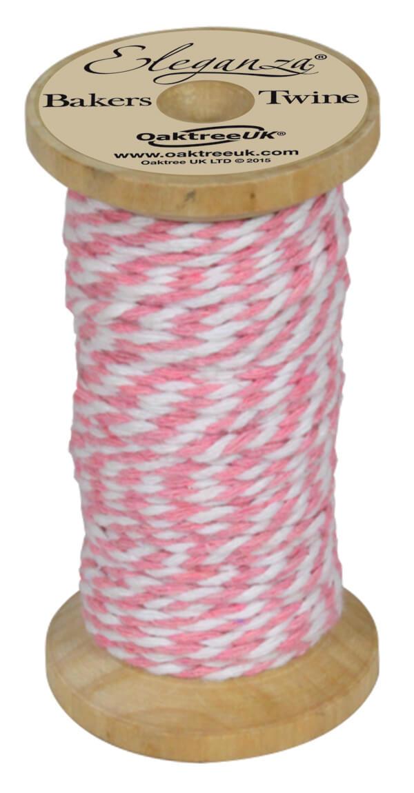 Eleganza Bakers Twine Pink and White