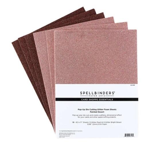 Spellbinders - Pop-Up Die Cutting Glitter Foam Sheets- Shimmering