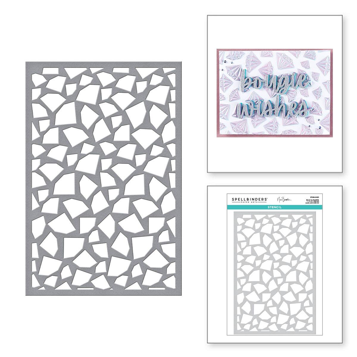 Spellbinders Set Fustelle Birthday Cheers - Collezione Bougie Birthday - Parole Per Biglietti - 2