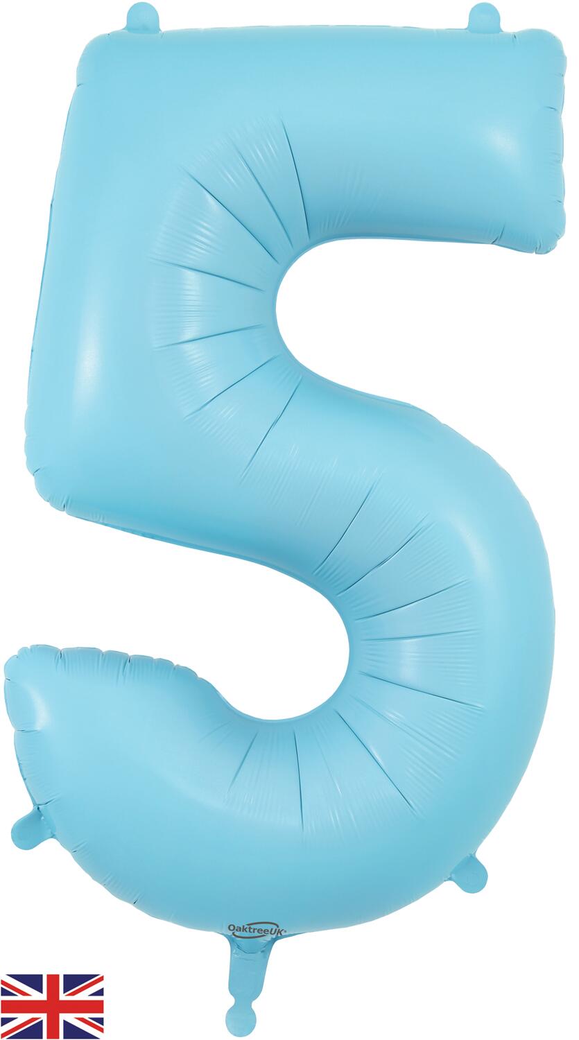 OAKTREE UK Festone Olografico Per Feste: 3,9 Metri Con 11 Bandierine, Scritta Happy 4th Birthday, Colore Blu - 2