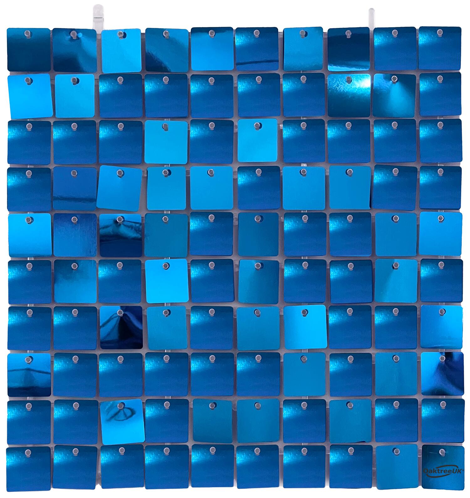 Oaktree - Sequin Wall Panel 30cm x 30cm Metallic Light Blue (100 Squares)