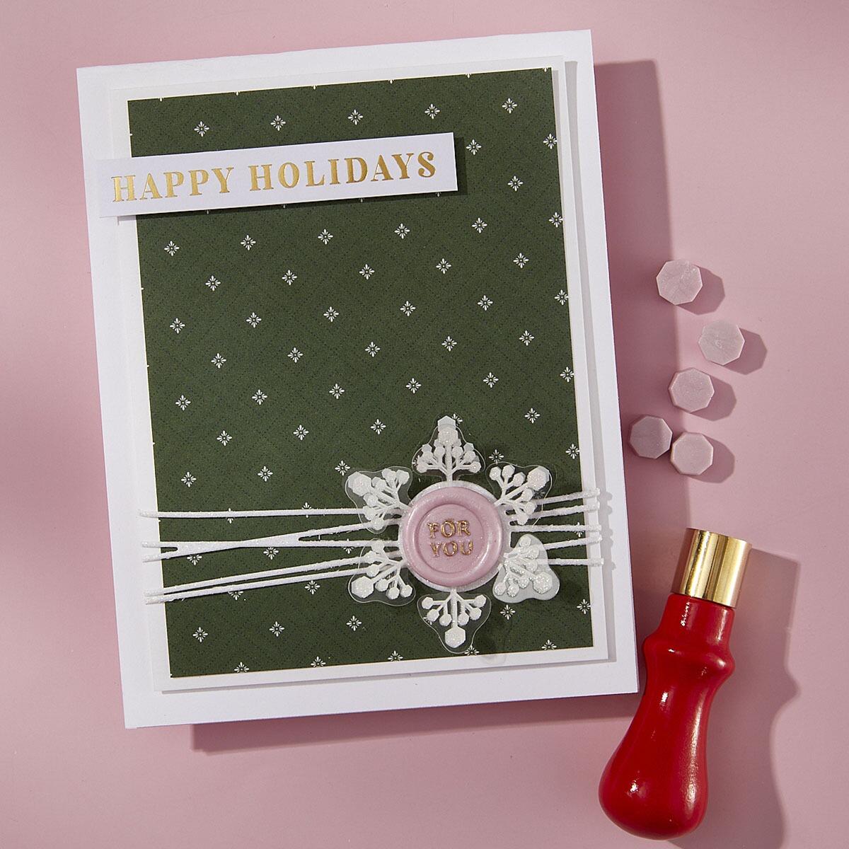 Spellbinders - For You Mini 3D Wax Seal from the Holiday Magic Collection