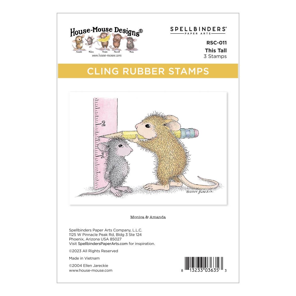 Spellbinders Bundle Collection House-Mouse Festivo: 5 Set Di Timbri In Gomma Per Creazioni Natalizie