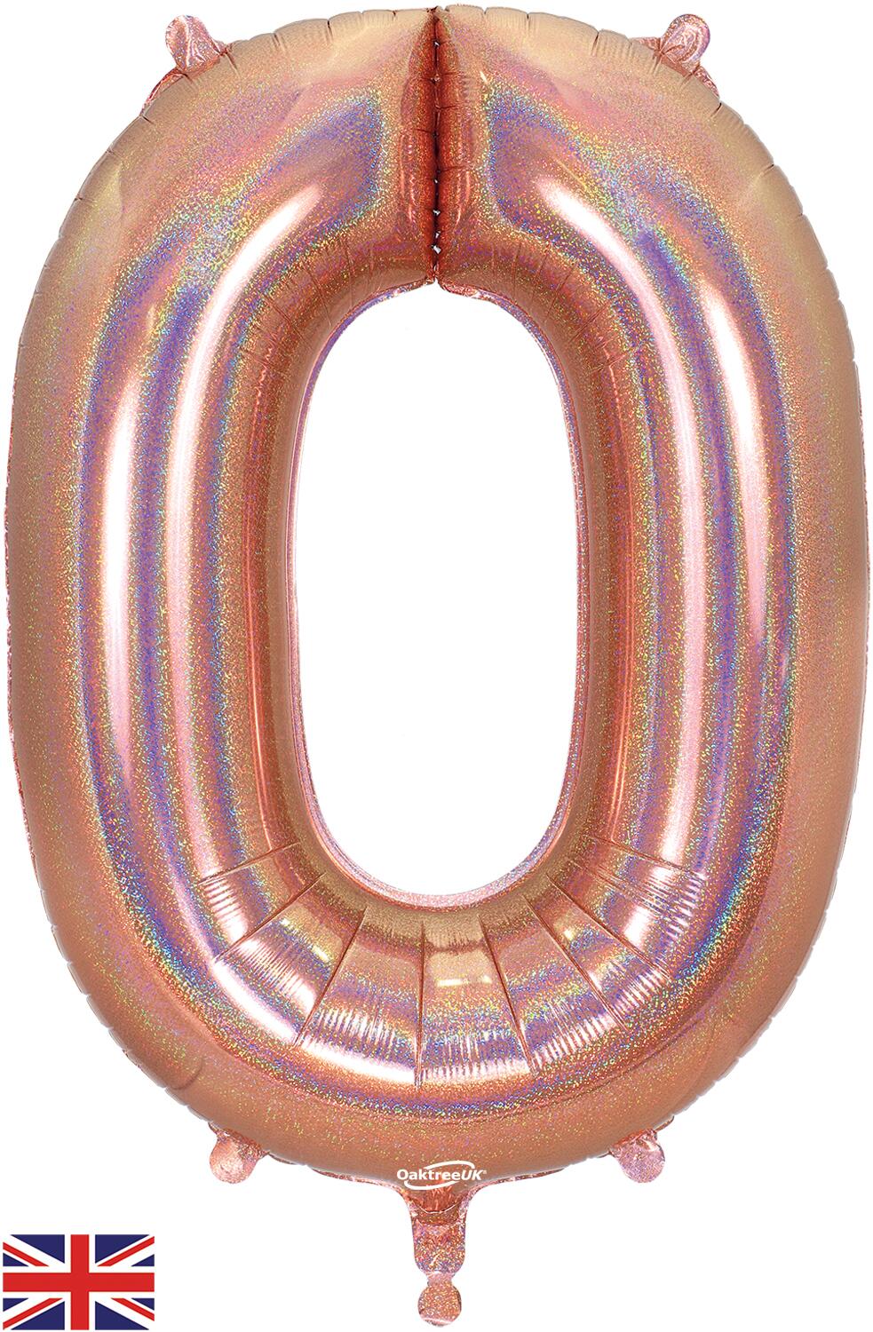 OAKTREE UK Jumbo-Abzeichen 15,2 Cm – Mit Holografischem Punkt, Pink