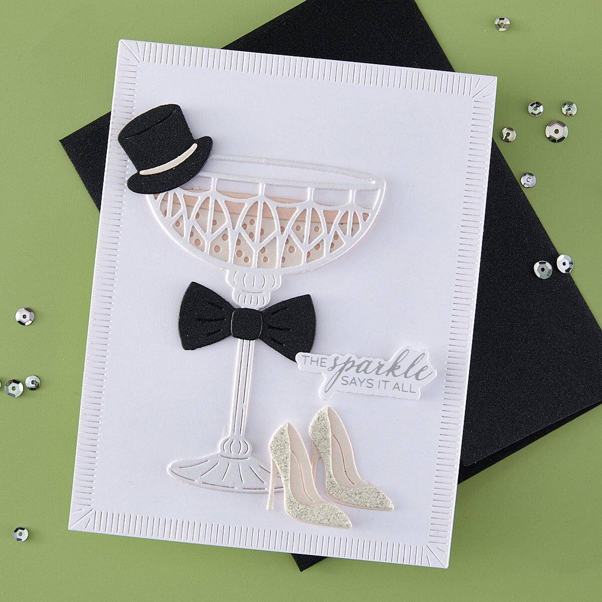 Spellbinders - A Special Toast Etched Dies from the Happier Hour Collection