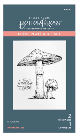 Spellbinders BetterPress Letterpress Press Plates & Dies Set-Let's Chat  Soon Icons 7/Plates & 3 Dies 