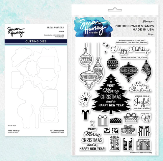 Retro Holiday Stamp Die Bundle by Simon Hurley