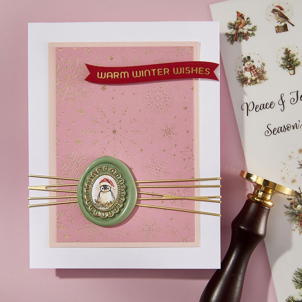 Spellbinders - 2 Pack Frames Wax Seal Stamps from the Holiday Magic ...