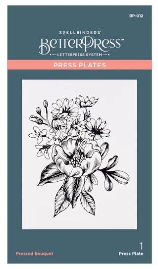 Spellbinders Flower Stems Press Plate, Metal