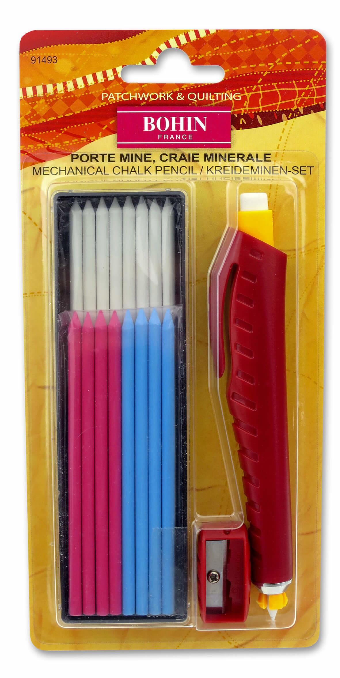 Extra Fine Tip Chalk Pencil w/ Refills (White), Bohin : Sewing Parts Online