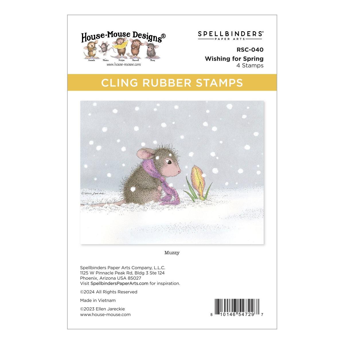 thumbnail image 2 of House Mouse Cling Rubber Stamp Paper Crafts Card Making 2 of 14