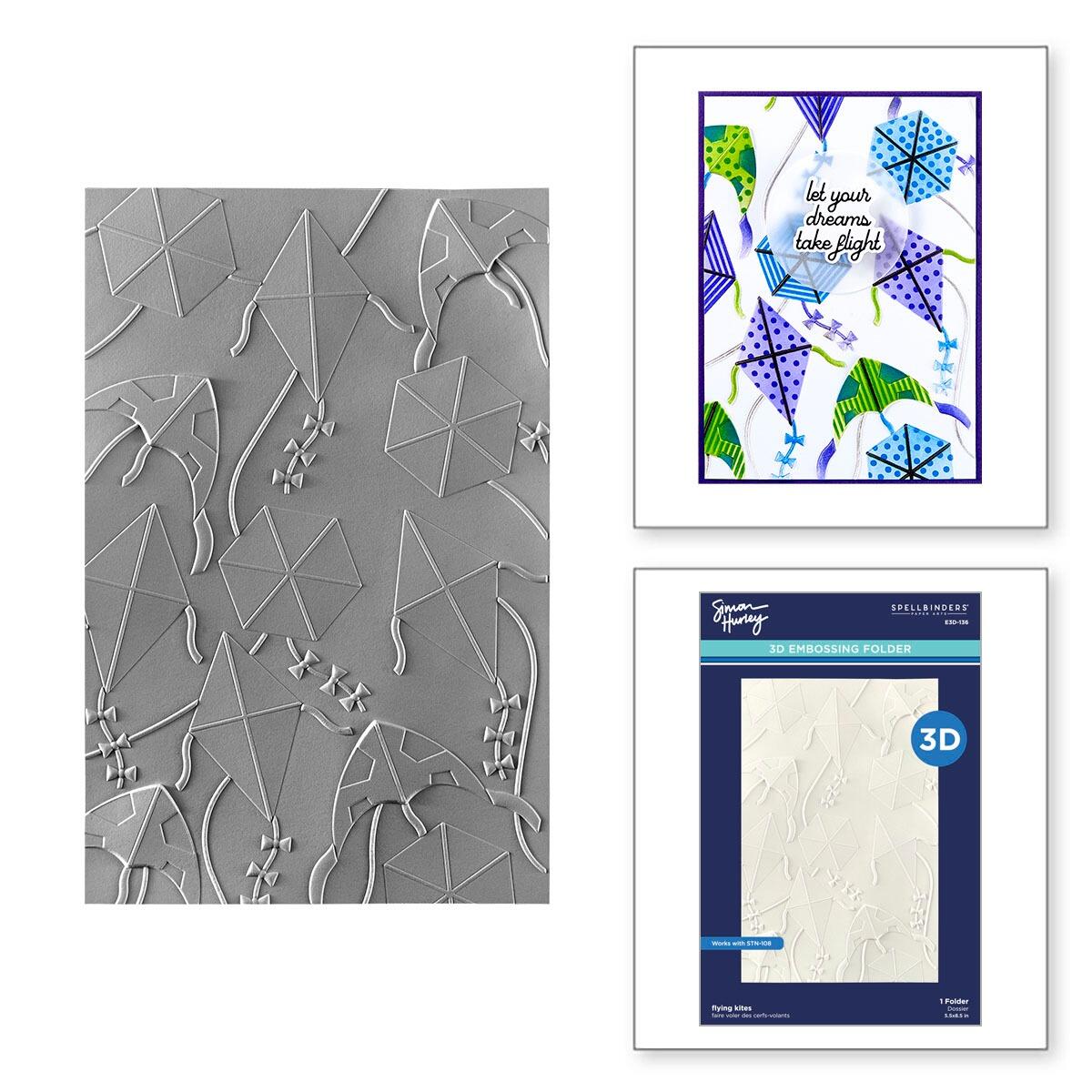 Spellbinders 3D Embossing Folder - Simon Hurley Plaster Design