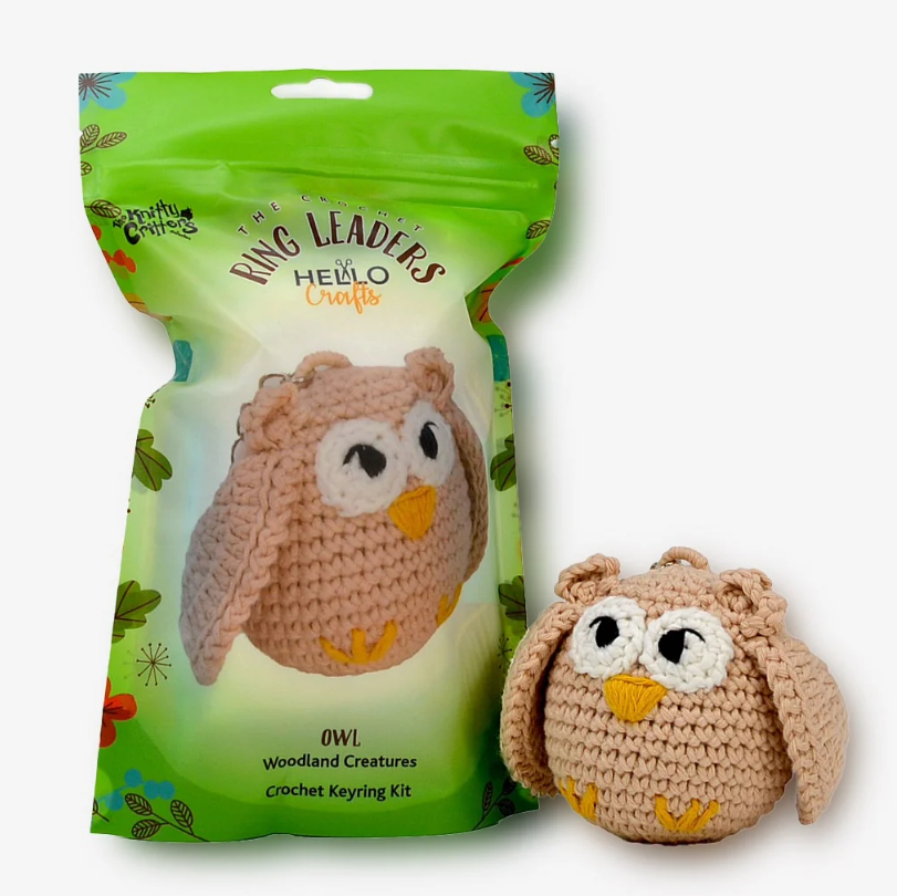 Owl Crochet Keyring Kit
