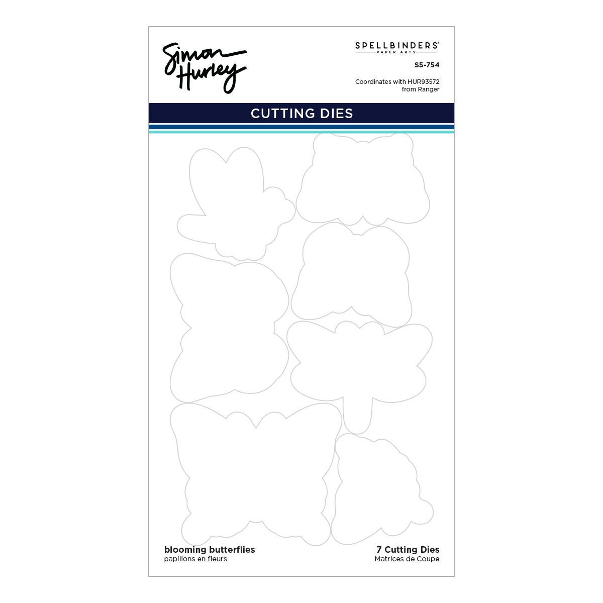 Spellbinders - Blooming Butterflies Stamp and Die Bundle by Simon Hurley