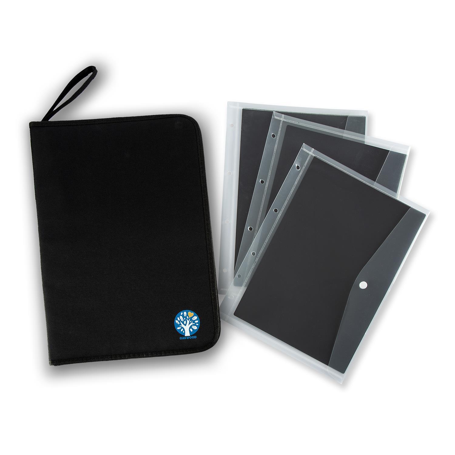 Oakwood A4 Die Storage Folder with 3 Storage Sleeves