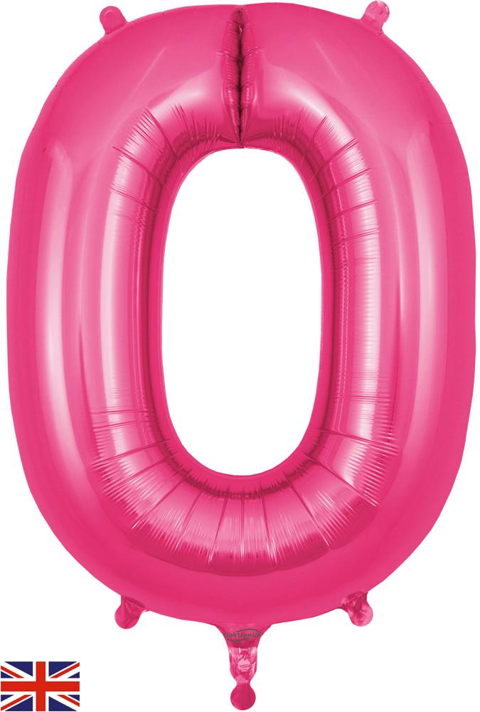 Oaktree UK Palloncino Gigante Numero 9 – 76 Cm, Rosa, In Foglio, Con Valvola Autosigillante, Perfetto Per Compleanni E Feste