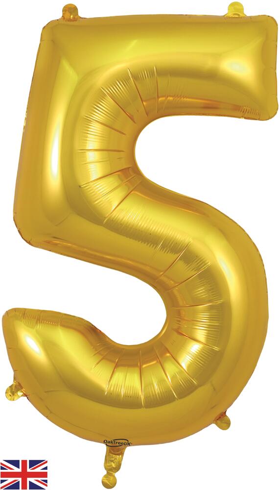 Palloncino Gigante Numero 3 (Tre) - Oro