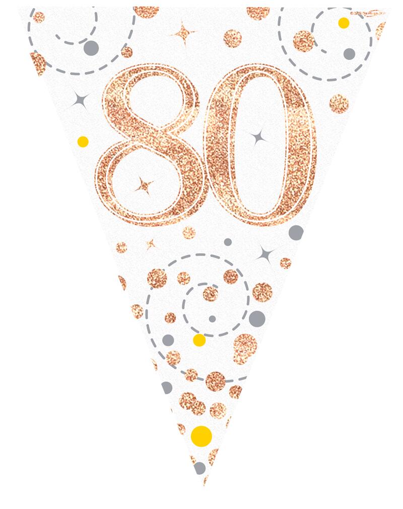 OakTree Sparkling Fizz Happy 80th Birthday Ballon – 45,7 Cm – Weiß/rosegold – Hergestellt In Großbritannien – Perfekt Zum 80. Geburtstag OakTree Sparkling Fizz Happy 80th Birthday Ballon – 45,7 Cm – Weiß/rosegold – Hergestellt In Großbritannien – Perfekt Zum 80. Geburtstag
