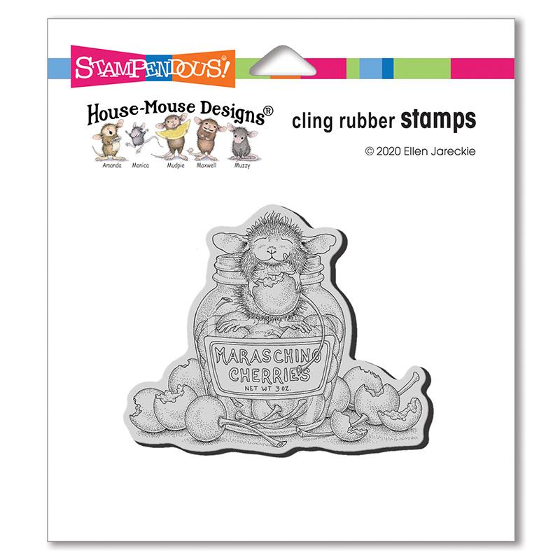 Stampendous Maraschino Mouse Cling Rubber Stamp