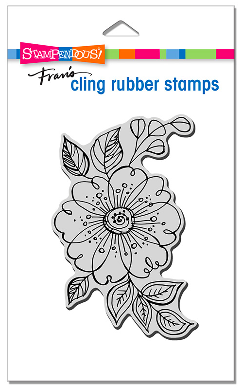 Stampendous Big Floral Pop Rubber Stamp