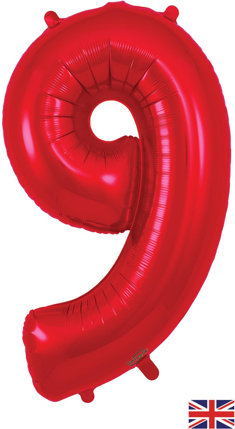 Oaktree Palloncino Olografico Rosa – 18 Pollici (45,7 Cm) Per 9° Compleanno, Design Happy Birthday - 5