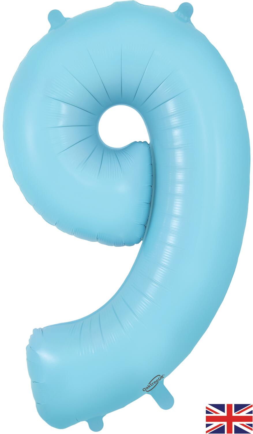 34 in Oaktree Number 1 Sparkling White Balloon 606814 - LA Balloons