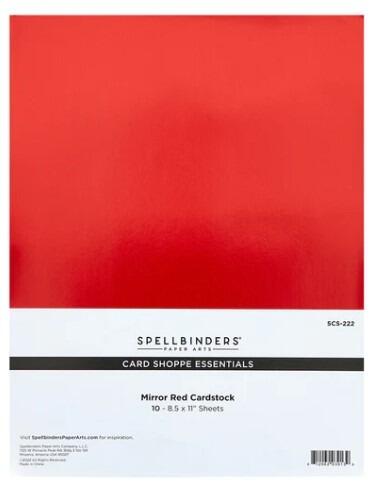 Spellbinders Color Essentials Cardstock 8.5X11 10/Pkg Brushed Silver