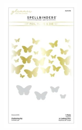 Spellbinders Glimmer Hot Foil Plaque Pivoines | Herazz - Boutique de
