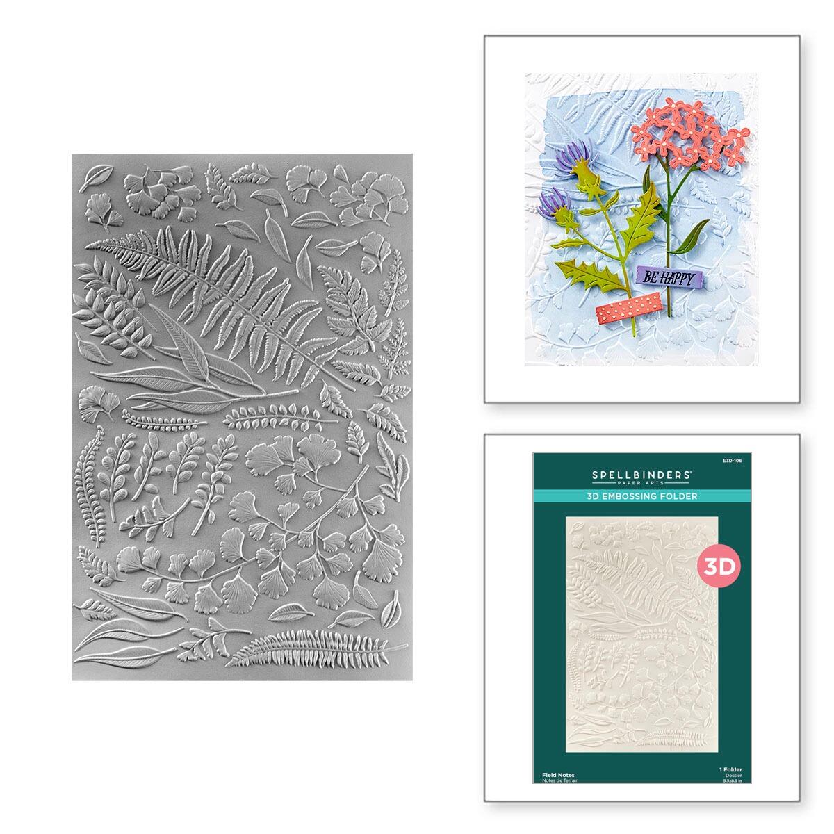 Spellbinders - Field Notes 3D Embossing Folder from the Field Notes ...