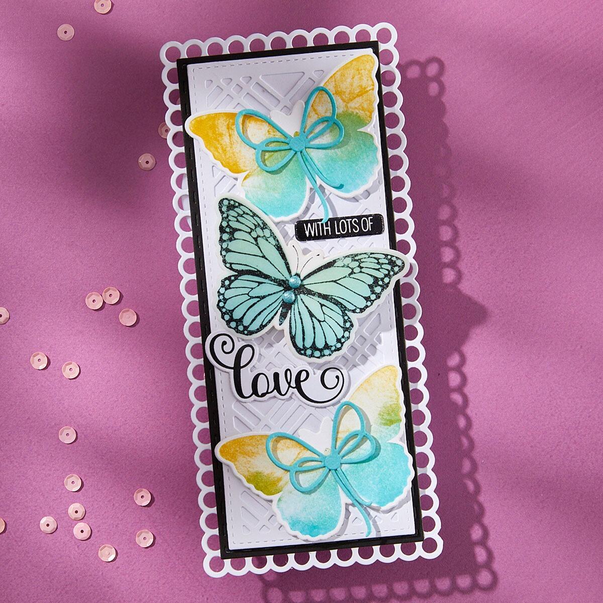 Spellbinders - Butterfly Silhouettes Registration Press Plate & Die Set ...