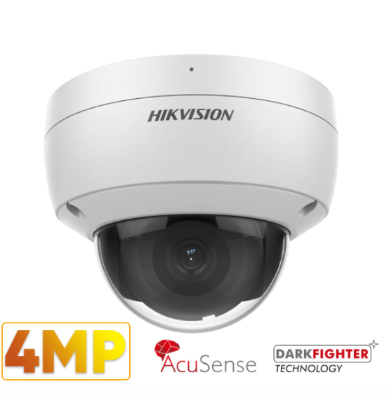 Hikvision DS-2CD2146G2-ISU-2.8MM - AcuSense 4MP Fixed Lens Darkfighter Dome Camera with built-in mic