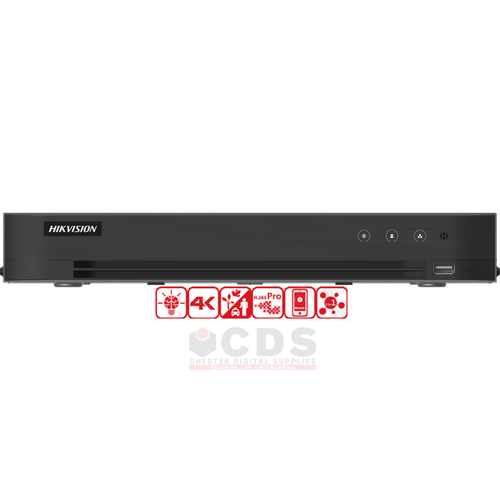 Hikvision iDS-7208HUHI-M1/XT 8-Ch 4K AcuSense DVR | Facial Recognition & Perimeter Protection
