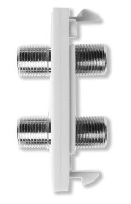 Triax Twin F Module | Dual F-Type Coaxial Euro Module for Cable & Satellite