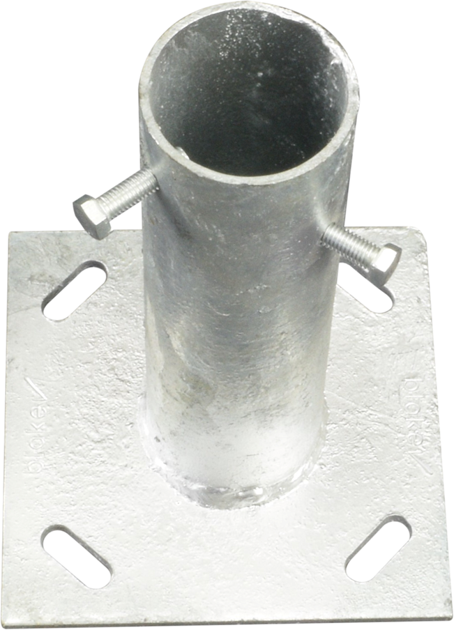 Ground Plate for 2 Inch Mast | Galvanised Mast 6" Base Plate