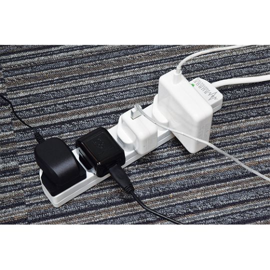 UK 4 Gang Extension Lead with Surge Protection