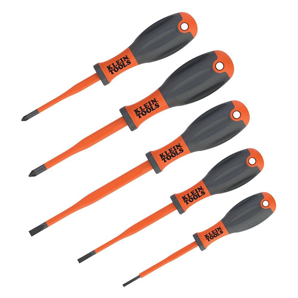5-Piece Set of VDE Insulated Screwdrivers