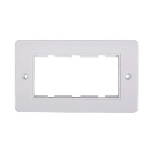 Polycarbonate Bevel Edge Double Module White